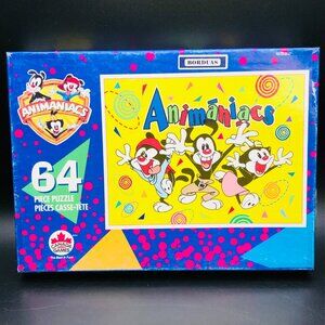 Vintage 1996 ANIMANIACS Jigsaw Puzzle: 64 pcs - COMPLETE, Yakko Wakko Dot